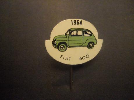 Fiat 600 miniklasseauto (stadsauto) 1964 groen